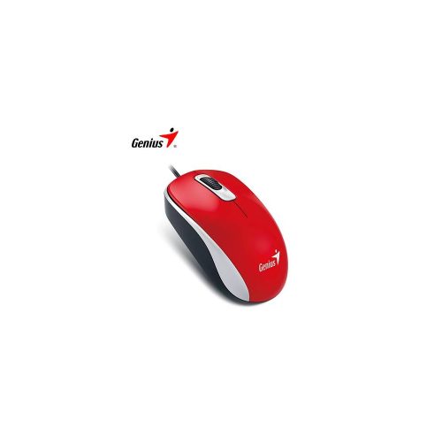 MOUSE GENIUS DX-110 USB OPTICO 1000 DPI RED (PN 31010116104)