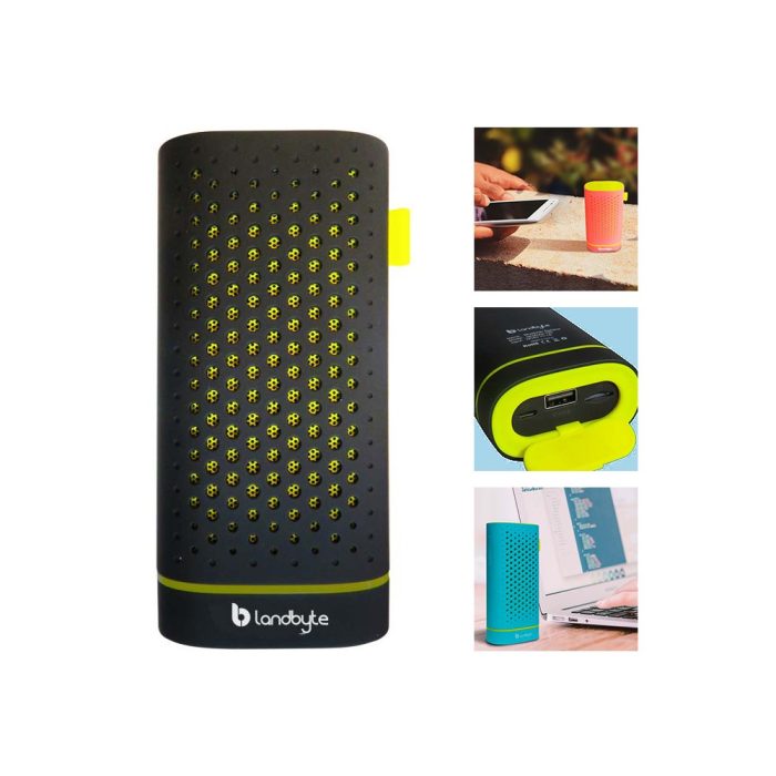 Parlante inalámbrico LandByte BV120, Bluetooth, Micro-SD, PowerBank, recargable.