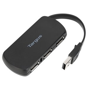 Targus ACH114US Concentrador USB - USB - 4 Total USB Port(s) - 4 USB 2.0 Port(s) - PC, Mac