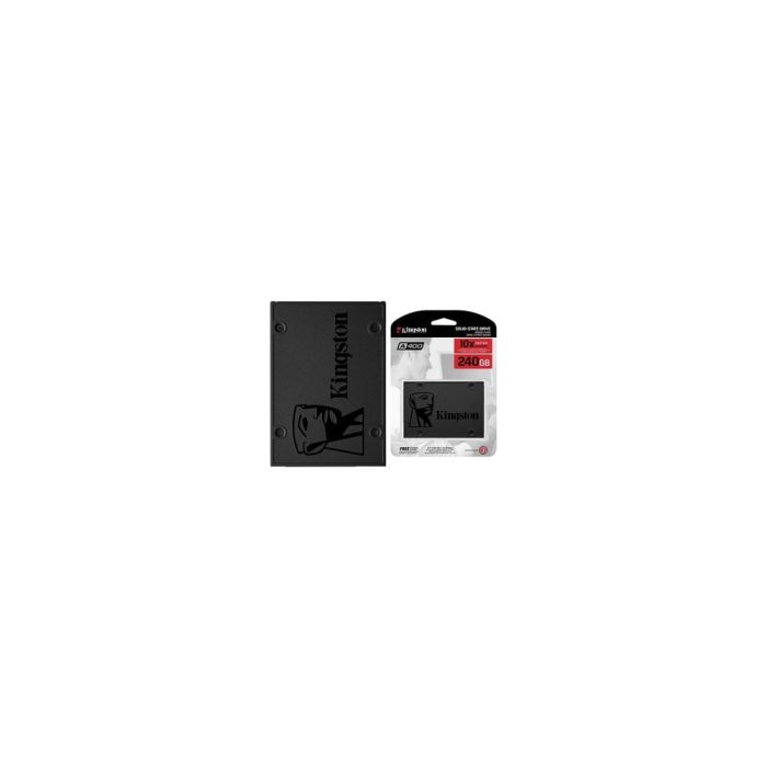 Unidad de estado sólido Kingston A400 - 2.5" Interno - 240GB - SATA (SATA/600) - 500MB/s Tasa de transferencia de lectura máxima - 3Año(s) Garantía