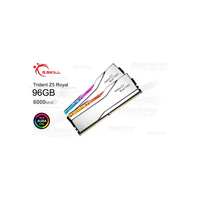 MEMORIA DDR5 96GB 6000 CL30 G.SKILL Trident Z5 Royal Neo (2X48GB) AMD EXPO SILVER