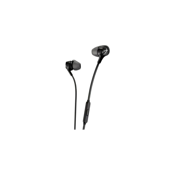 HyperX Cloud Earbuds II - Auriculares internos con micro - en oreja - cableado - conector de 3,5 mm - negro