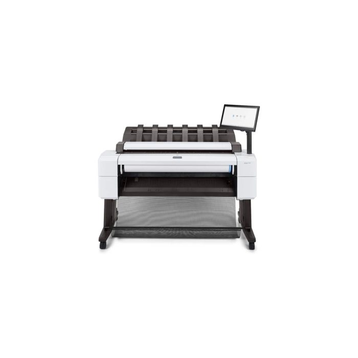 Impresora de gran formato de inyección de tinta HP Designjet T1600dr PostScript - 914.40mm (36") Ancho de Impresión - Color - 6 Color(es) - 19.3Segundo Velocidad de color - 2400 x 1200 dpi - 128GB - USB - Ethernet - Rollo de papel, Papel Normal, Hojas Cortadas - Estacionario
