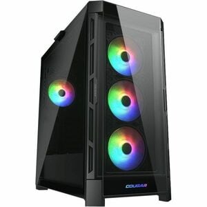 COUGAR Duoface Pro RGB CGR-5AD1B-RGB Gabinete para computadora gamer - Mini ITX, Micro ATX, ATX, SSI CEB, EATX Placa base admitida - Media Torre - Metálico, Vidrio templado, Nilón - 9 x Ventilador(es) admitido - 2 x Compartimiento interno 3.5" - 2 x Compartimiento interno 2.5" - 10 x Ranura(s) - 1 xSalida audio - Refrigeración por Ventilador/Líquido