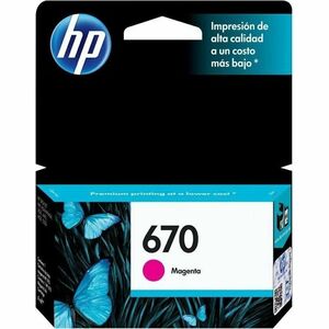 Cartucho de tinta HP 670 Inyección de tinta - Magenta - Original