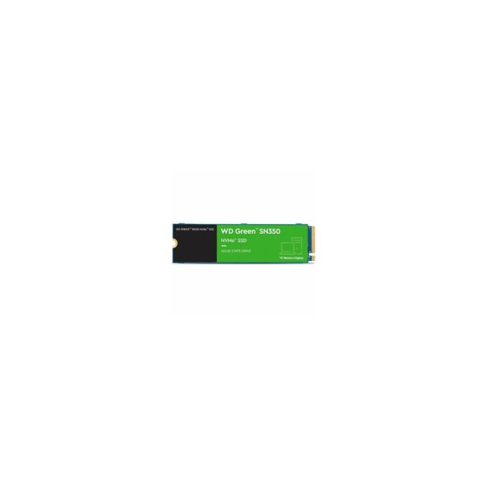 Unidad de estado sólido WD Green SN350 WDS100T2G0C - M.2 2280 Interno - 1TB - PCI Express NVMe (PCI Express NVMe 3.0 x4) - 80TB TBW - 2400MB/s Tasa de transferencia de lectura máxima - Al por menor