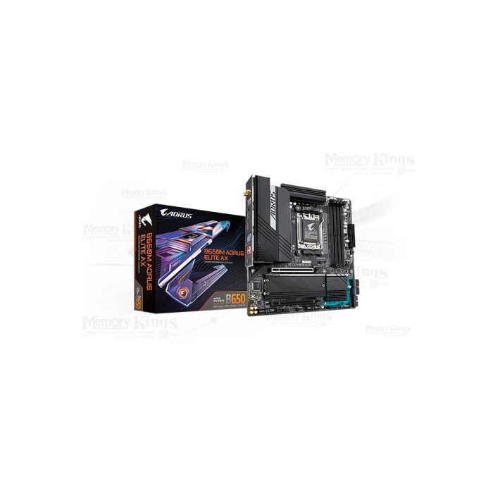 PLACA AM5 GIGABYTE B650M AORUS ELITE AX WIFI D5 mATX