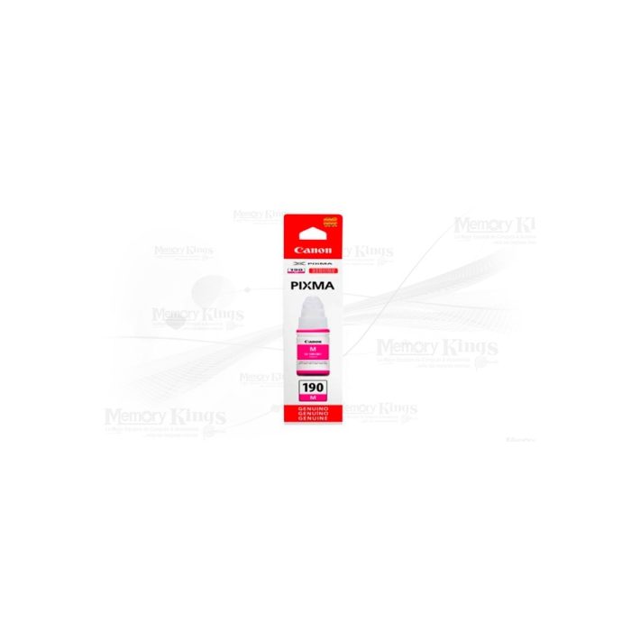 Botella de TINTA CANON GI-190 Magenta 70ml.