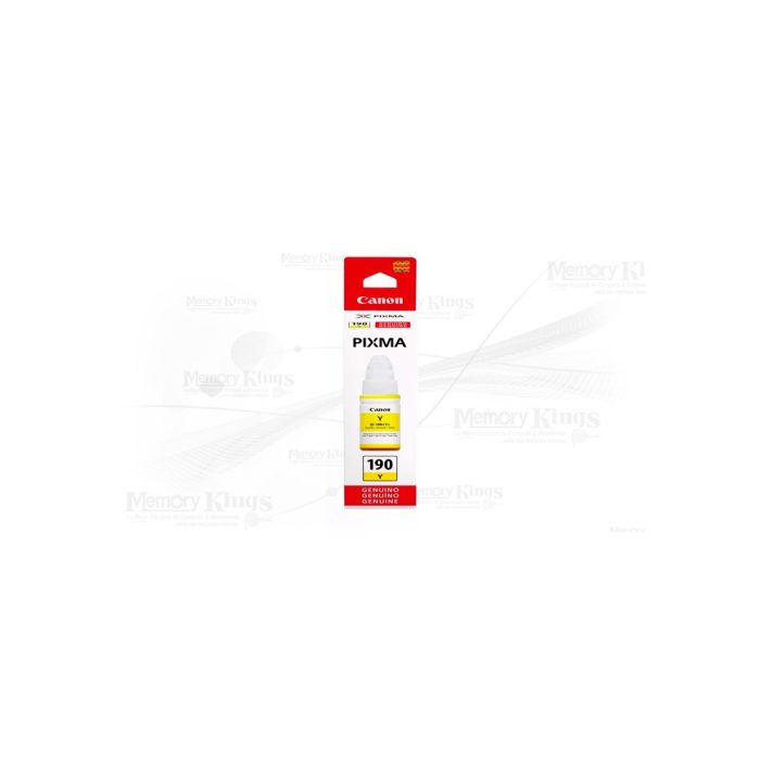 Botella de TINTA CANON GI-190 Yellow 70ml.