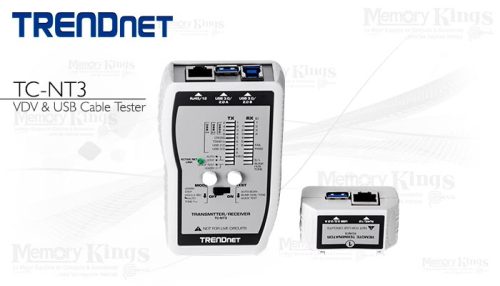 PROBADOR DE CABLE DE RED TRENDNET TC-NT3 DVI|USB|R