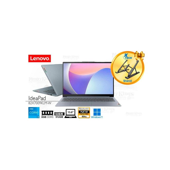 LAPTOP Core i5-1335U LENOVO IdeaPad Slim 3 15IRU8 8|512|15.6" grafica Intel Iris Xe, W11HOME