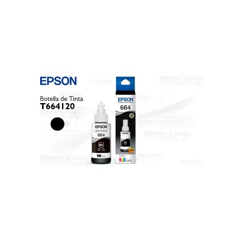 Botella de TINTA EPSON 664 Black 70ml