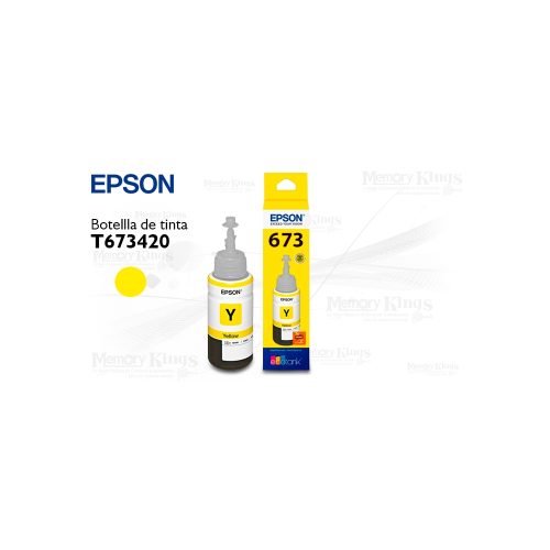Botella de TINTA EPSON 673 Yellow 70ml