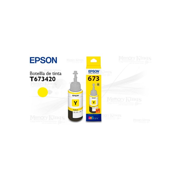 Botella de TINTA EPSON 673 Yellow 70ml