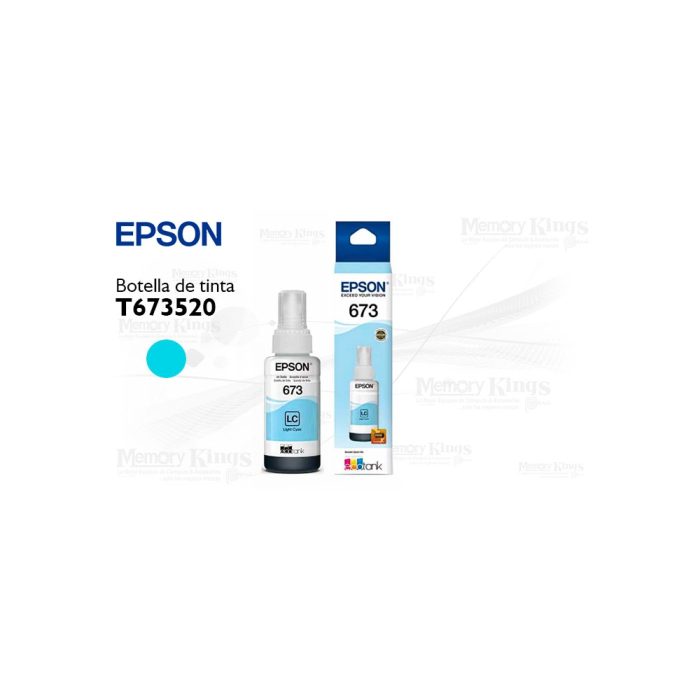 Botella de TINTA EPSON 673 Cyan Claro 70ml