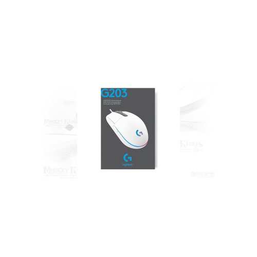 MOUSE Gaming LOGITECH G203 LIGHTSYNC RGB 8K WHITE