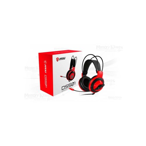AURICULAR Gaming MSI DS501 BLACK RED