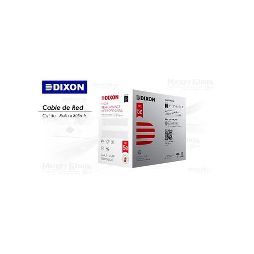 CABLE RED CAT-5e 305mts DIXON 7060 100% Cobre