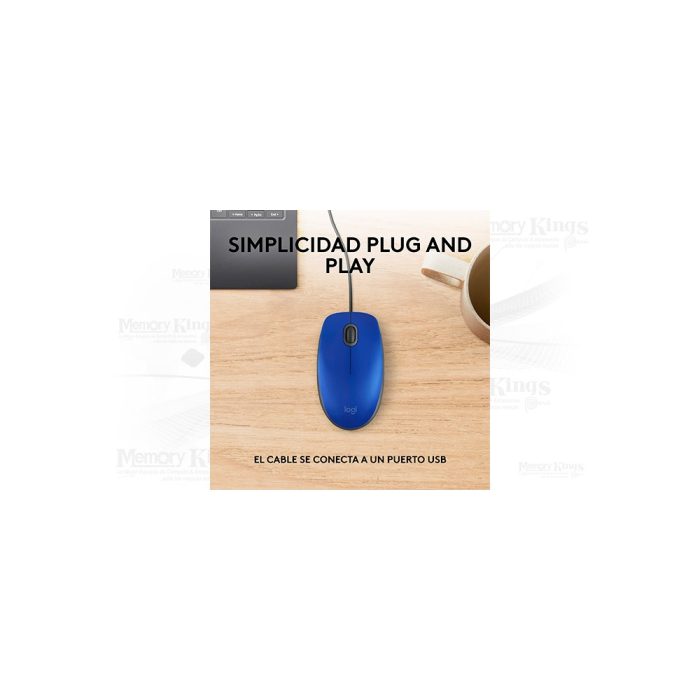 MOUSE LOGITECH M110 SILENT BLUE