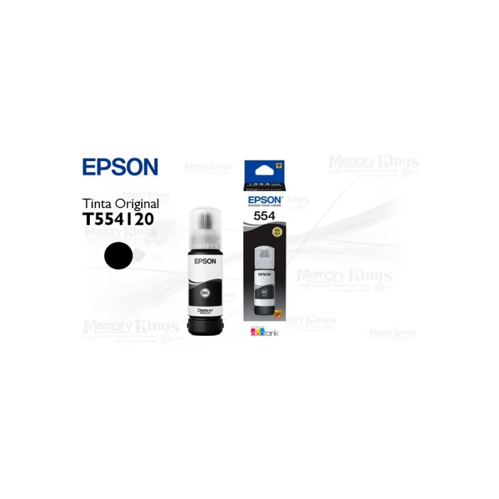 Botella de TINTA EPSON 554 BLACK
