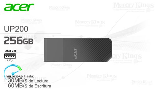 MEMORIA USB 256GB ACER UP200 GREY