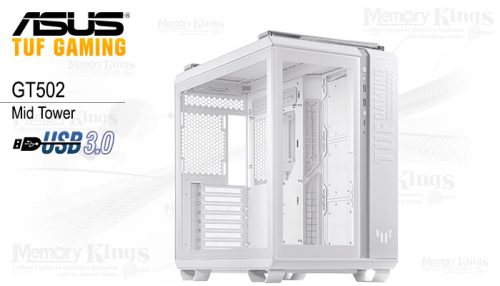 CASE Mid Tower ASUS TUF GAMING GT502 WHITE