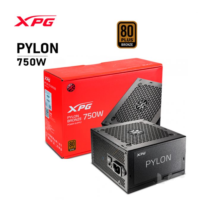 Fuente de alimentación XPG Pylon 750W 80 Plus Bronze - Eficiencia y rendimiento óptimo para gaming