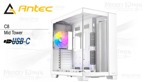 CASE Mid Tower ANTEC C8 ARGB CONSTELLATION WHITE