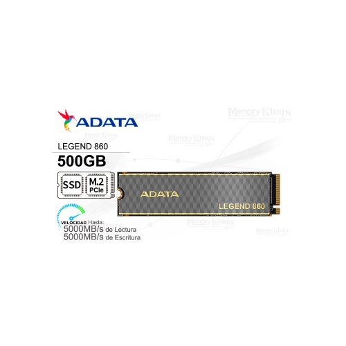 UNIDAD SSD M.2 PCIe 500GB ADATA LEGEND 860
