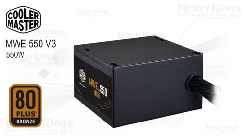 FUENTE 550W 80plus BRONZE COOLER MASTER MWE 550 V3