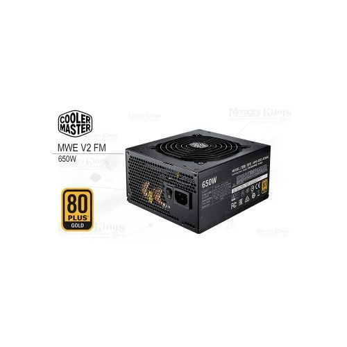 FUENTE 650W 80plus GOLD COOLER MASTER MWE V2 FM
