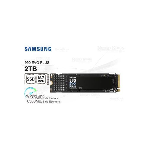 Unidad En Estado Solido Samsung 990 Evo Plus 2Tb M.2 2280, Pcie 4.0 X4 / 5.0 X2 Nvme 2.0