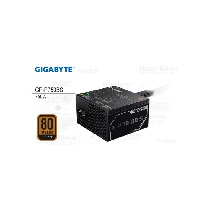Fuente de alimentación Gigabyte P750Bs 750W ATX 80 Plus Bronze, eficiente y compatible 100V-240V