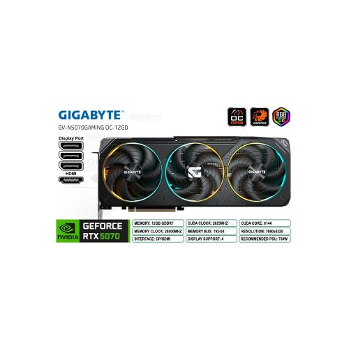 Vga 12G Gb Rtx5070 Gmg Oc Gdr7