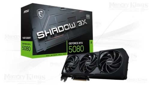 Tarjeta de video MSI GeForce RTX 5080 16G SHADOW 3X OC, 16GB GDDR7, PCIe Gen 5.0
