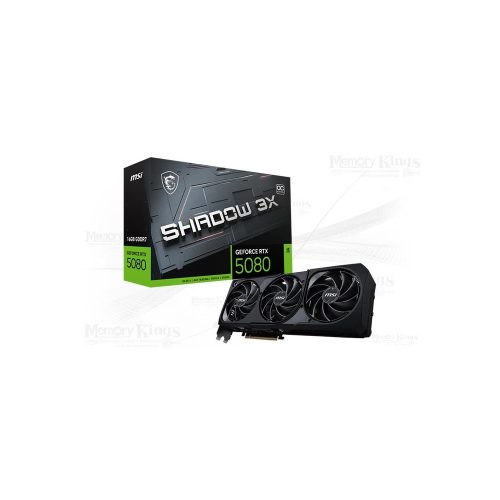 Tarjeta de video MSI GeForce RTX 5080 16G SHADOW 3X OC, 16GB GDDR7, PCIe Gen 5.0