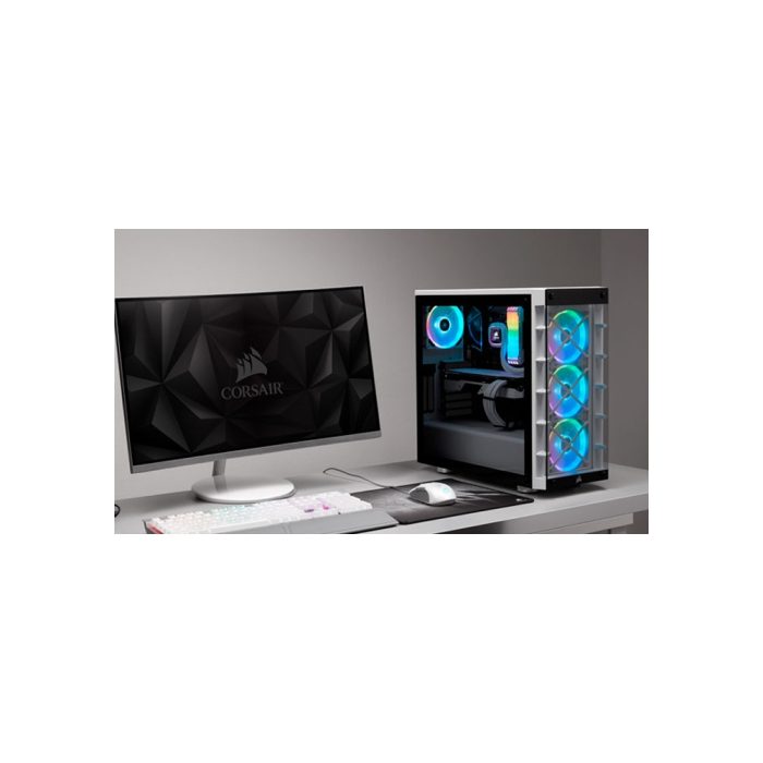 CASE Mid Tower CORSAIR ICUE CRYSTAL 465X RGB WHITE