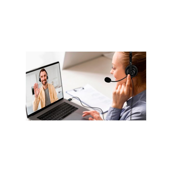 AURICULAR GENIUS HS-230U USB BLACK