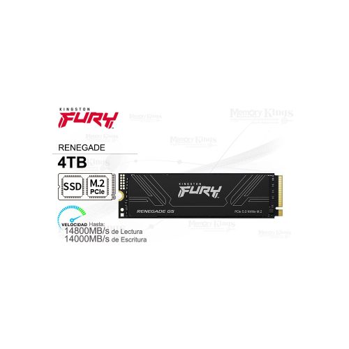 Ssd Kt Fury Reneg 4Tb Nvme G5