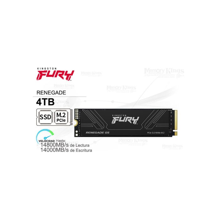 Ssd Kt Fury Reneg 4Tb Nvme G5