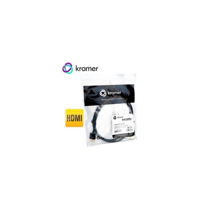 CABLE KRAMER C-HM/HM/PICO/BK-6 SLIM HDMI DE ALTA VELOCIDAD CON ETHERNET 6FT - 1.8M (97-0132006)