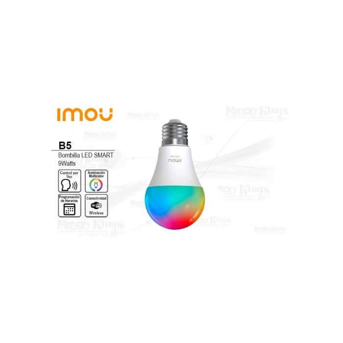 Bombilla LED SMART WIFI IMOU B5 MULTICOLOR REGULAB