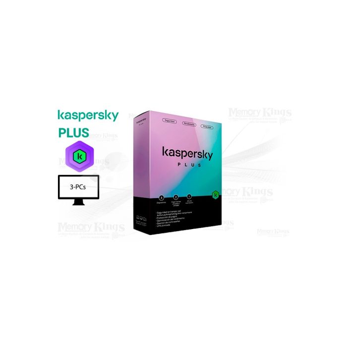 ANTIVIRUS KASPERSKY PLUS 3PCs Caja