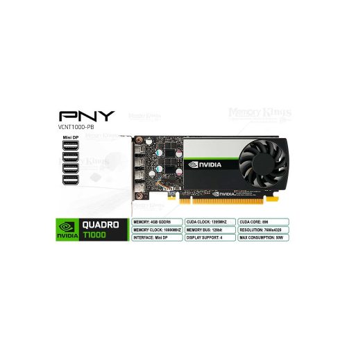 NVIDIA QUADRO T1000 4GB 128bit PNY