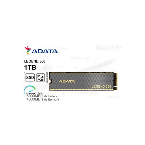 UNIDAD SSD M.2 PCIe 1TB ADATA LEGEND 860