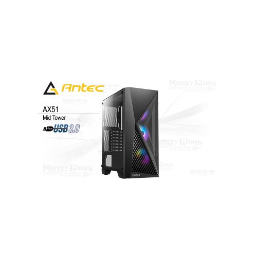 CASE Mid Tower ANTEC AX51 BLACK