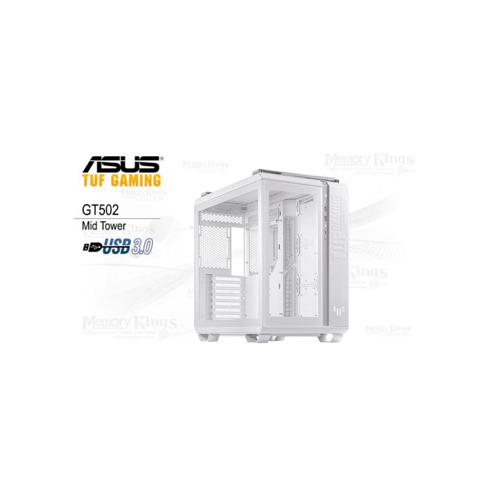 CASE Mid Tower ASUS TUF GAMING GT502 WHITE