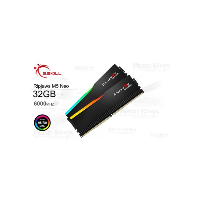 MEMORIA DDR5 32GB 6000 CL36 G.SKILL Ripjaws M5 Neo RGB (2x16GB) AMD EXPO BLACK