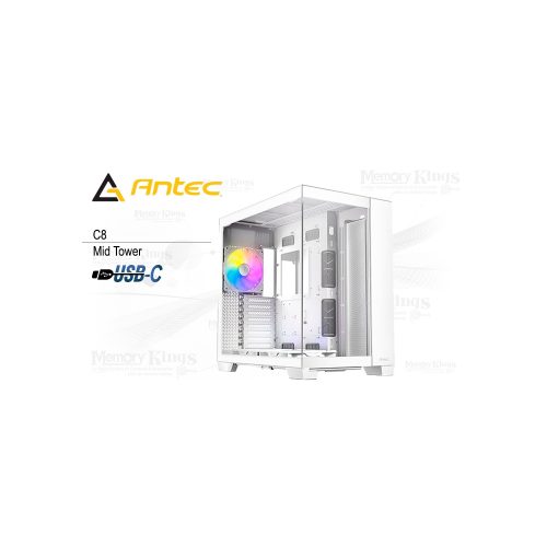 CASE Mid Tower ANTEC C8 ARGB CONSTELLATION WHITE