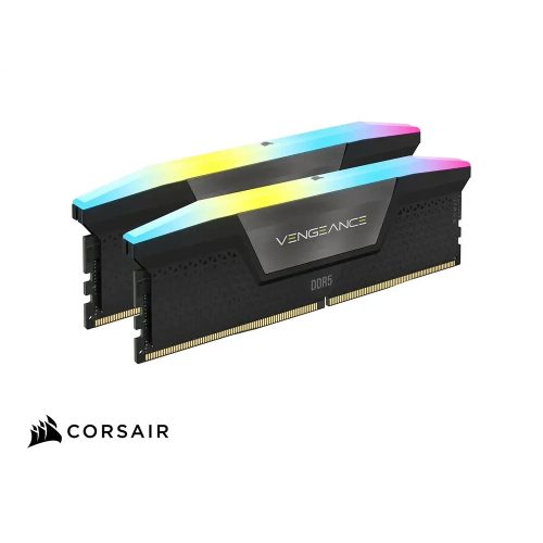 MEMORIA DDR5 32GB 5200 CL40 CORSAIR VENGEANCE RGB BLACK (2x16GB) AMD EXPO